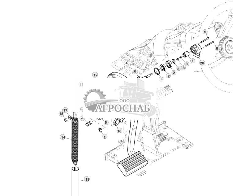 Педаль сцепления и крепления, электрическое сцепление - ST852004 509.jpg